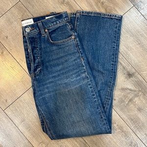 Denim Forum arlo high rise straight leg denim, size 26